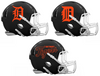 Detroit Tigers Custom Concept Black Mini Riddell Speed Football Helmet