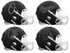 Baltimore Orioles Custom Concept Black Mini Riddell Speed Football Helmet