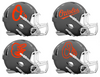 Baltimore Orioles Custom Concept Gray Mini Riddell Speed Football Helmet