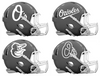 Baltimore Orioles Custom Concept Gray Mini Riddell Speed Football Helmet
