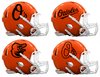 Baltimore Orioles Custom Concept Orange Mini Riddell Speed Football Helmet