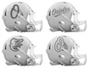 Baltimore Orioles Custom Concept White Mini Riddell Speed Football Helmet