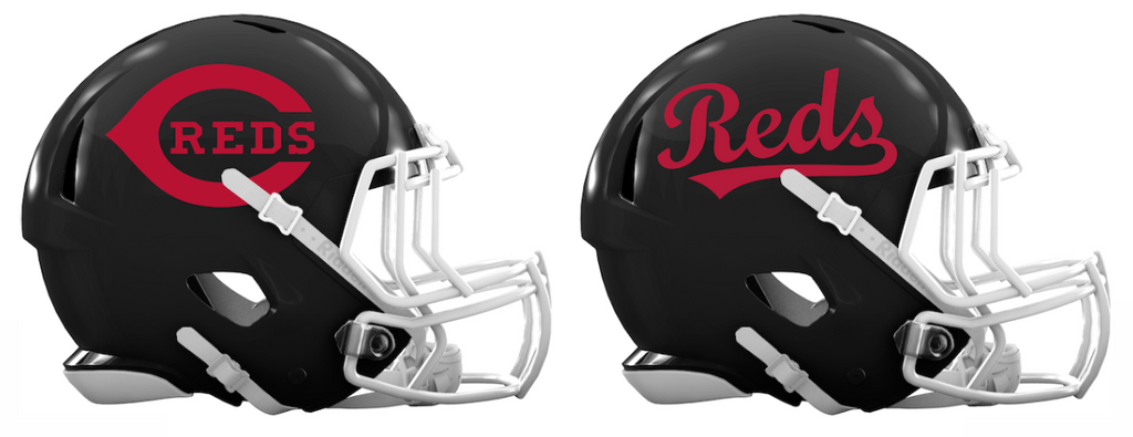 Cincinnati Reds Custom Concept Black Mini Riddell Speed Football Helmet