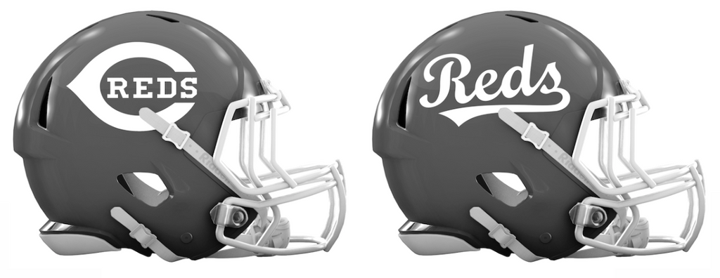Cincinnati Reds Custom Concept Gray Mini Riddell Speed Football Helmet - SportsJewelryProShop