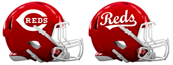 Cincinnati Reds Custom Concept Red Mini Riddell Speed Football Helmet