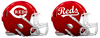 Cincinnati Reds Custom Concept Red Mini Riddell Speed Football Helmet