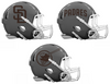 San Diego Padres Custom Concept Gray Mini Riddell Speed Football Helmet - SportsJewelryProShop