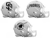 San Diego Padres Custom Concept White Mini Riddell Speed Football Helmet - SportsJewelryProShop
