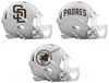 San Diego Padres Custom Concept White Mini Riddell Speed Football Helmet - SportsJewelryProShop