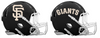 San Francisco Giants Custom Concept Black Mini Riddell Speed Football Helmet