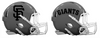 San Francisco Giants Custom Concept Gray Mini Riddell Speed Football Helmet - SportsJewelryProShop