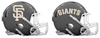 San Francisco Giants Custom Concept Gray Mini Riddell Speed Football Helmet - SportsJewelryProShop