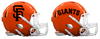 San Francisco Giants Custom Concept Orange Mini Riddell Speed Football Helmet