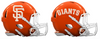 San Francisco Giants Custom Concept Orange Mini Riddell Speed Football Helmet