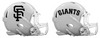 San Francisco Giants Custom Concept White Mini Riddell Speed Football Helmet - SportsJewelryProShop
