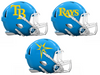Tampa Bay Rays Custom Concept Light Blue Mini Riddell Speed Football Helmet