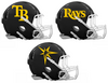 Tampa Bay Rays Custom Concept Black Mini Riddell Speed Football Helmet