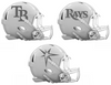 Tampa Bay Rays Custom Concept White Mini Riddell Speed Football Helmet