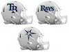 Tampa Bay Rays Custom Concept White Mini Riddell Speed Football Helmet