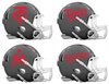 Minnesota Twins Custom Concept Gray Mini Riddell Speed Football Helmet