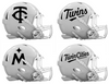 Minnesota Twins Custom Concept White Mini Riddell Speed Football Helmet