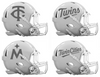 Minnesota Twins Custom Concept White Mini Riddell Speed Football Helmet