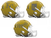 Kansas City Royals Custom Concept Gold Mini Riddell Speed Football Helmet - SportsJewelryProShop
