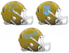 Kansas City Royals Custom Concept Gold Mini Riddell Speed Football Helmet - SportsJewelryProShop