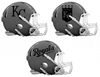 Kansas City Royals Custom Concept Gray Mini Riddell Speed Football Helmet - SportsJewelryProShop