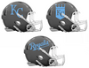 Kansas City Royals Custom Concept Gray Mini Riddell Speed Football Helmet - SportsJewelryProShop
