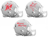 Miami Marlins Custom Concept White Mini Riddell Speed Football Helmet - SportsJewelryProShop