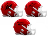 Miami Marlins Custom Concept Red Mini Riddell Speed Football Helmet - SportsJewelryProShop