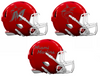 Miami Marlins Custom Concept Red Mini Riddell Speed Football Helmet - SportsJewelryProShop