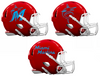 Miami Marlins Custom Concept Red Mini Riddell Speed Football Helmet - SportsJewelryProShop