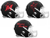 Miami Marlins Custom Concept Black Mini Riddell Speed Football Helmet - SportsJewelryProShop
