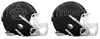 Miami Marlins City Connect Custom Concept Black Mini Riddell Speed Football Helmet - SportsJewelryProShop