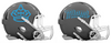 Miami Marlins City Connect Custom Concept Gray Mini Riddell Speed Football Helmet - SportsJewelryProShop