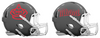 Miami Marlins City Connect Custom Concept Gray Mini Riddell Speed Football Helmet - SportsJewelryProShop