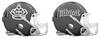 Miami Marlins City Connect Custom Concept Gray Mini Riddell Speed Football Helmet - SportsJewelryProShop