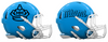 Miami Marlins City Connect Custom Concept Light Blue Mini Riddell Speed Football Helmet - SportsJewelryProShop