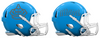 Miami Marlins City Connect Custom Concept Light Blue Mini Riddell Speed Football Helmet - SportsJewelryProShop