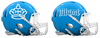 Miami Marlins City Connect Custom Concept Light Blue Mini Riddell Speed Football Helmet - SportsJewelryProShop
