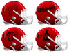Washington Nationals Custom Concept Red Mini Riddell Speed Football Helmet - SportsJewelryProShop
