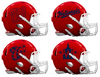 Washington Nationals Custom Concept Red Mini Riddell Speed Football Helmet - SportsJewelryProShop