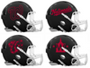 Washington Nationals Custom Concept Black Mini Riddell Speed Football Helmet - SportsJewelryProShop