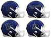 Washington Nationals Custom Concept Navy Blue Mini Riddell Speed Football Helmet - SportsJewelryProShop