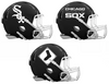 Chicago White Sox Custom Concept Black Mini Riddell Speed Football Helmet - SportsJewelryProShop