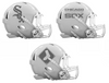 Chicago White Sox Custom Concept White Mini Riddell Speed Football Helmet