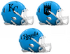 Kansas City Royals Custom Concept Light Blue Mini Riddell Speed Football Helmet - SportsJewelryProShop