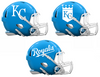 Kansas City Royals Custom Concept Light Blue Mini Riddell Speed Football Helmet - SportsJewelryProShop